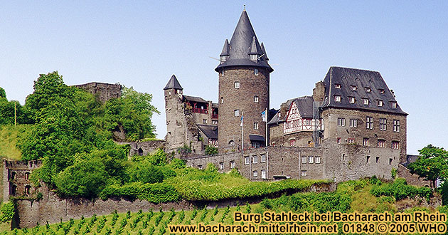 Castle Stahleck near Bacharach on the Rhine River