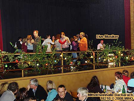 Dance floor in the Mittelrheinhalle (Middle Rhine Hall).
